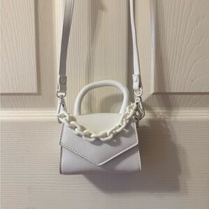 Madden Girl Chic White Mini Crossbody Bag